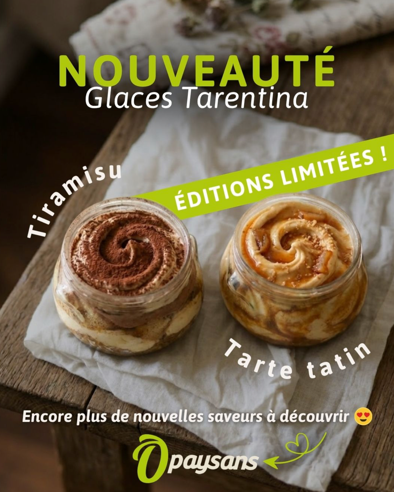 Glaces Tarentina – glaces artisanales saveurs locales